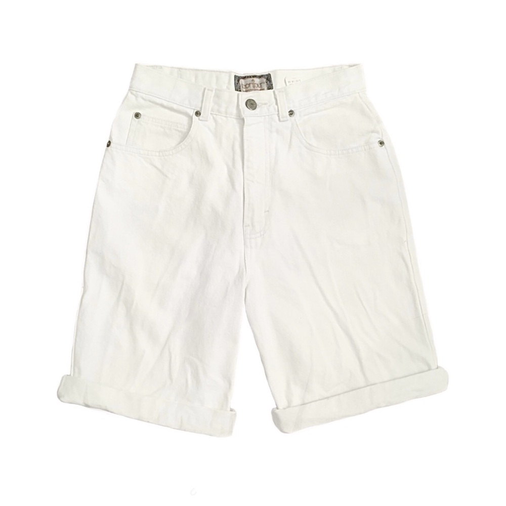 Vintage High Waisted Light Washed Denim Shorts